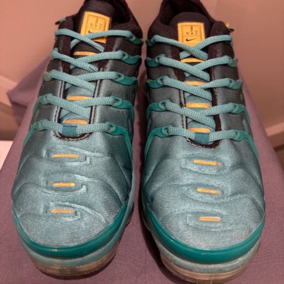 Nike Air VaporMax TN Plus Green Black Gradient - Men's Size 7 - Picture 2 of 5